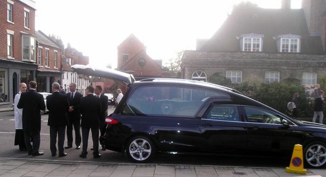 The Hearse Arrives.