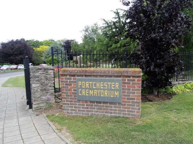 Portchester Crematorium.