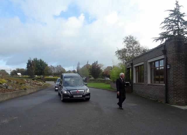 The Hearse Arrives.