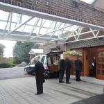 Entering the Chapel.