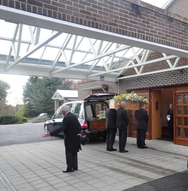 Entering the Chapel.