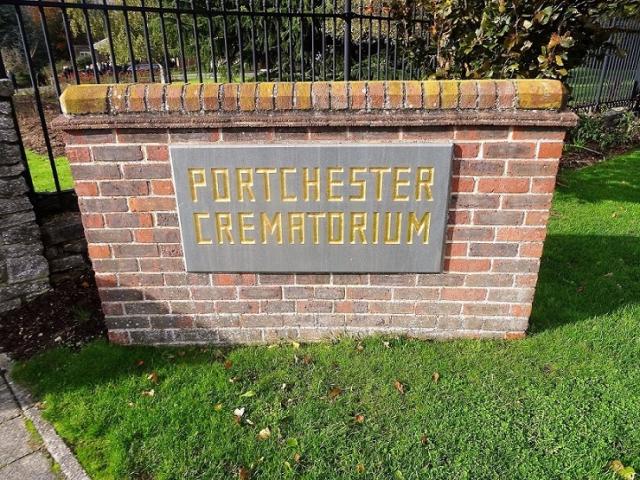 Portchester Crematorium.