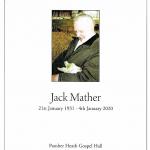 Jack Mather Funeral Service.