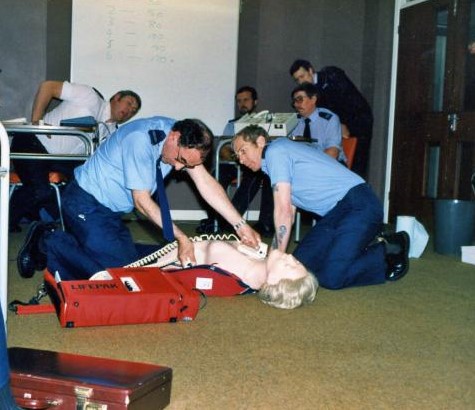 Defibrillation Training.