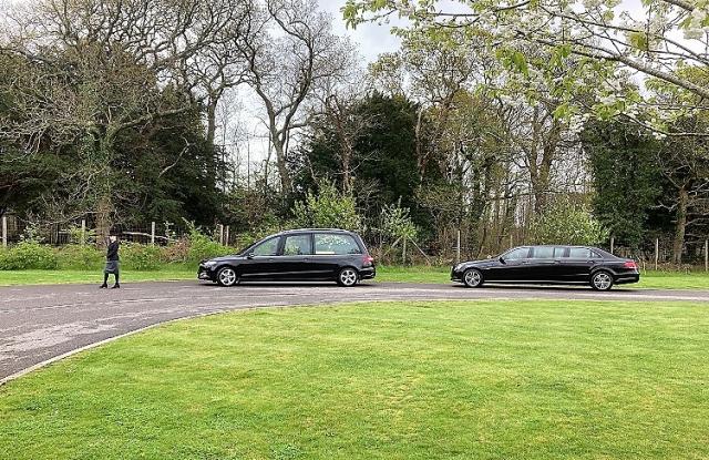 The Funeral Cortege Arrives.