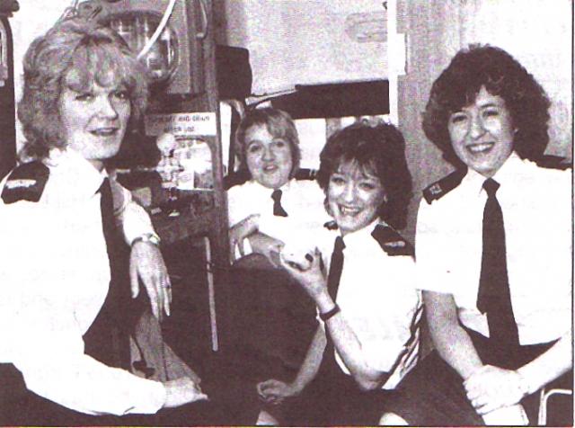 Control girls. L to R. Caroline, Barbara, Sharon, Loretta.