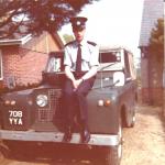 Simon with his Land Rover.