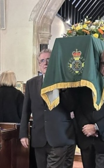 Hampshire Ambulance Service Coffin Drape.