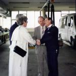 Two Chiefs Together Greeting a VIP.