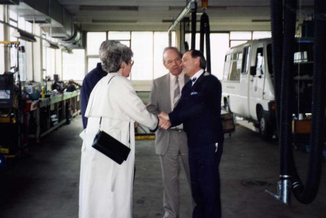 Two Chiefs Together Greeting a VIP.