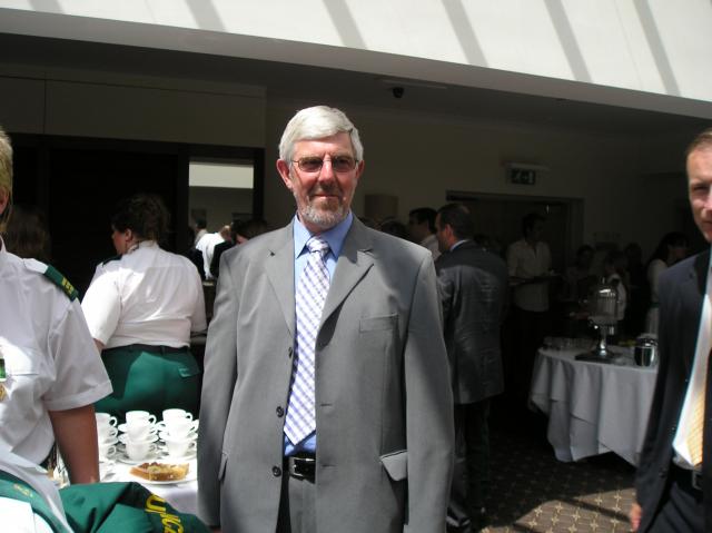 Medal Presentation. Piers Gregory.