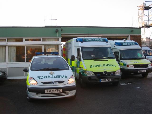 Totton Ambulance Station.