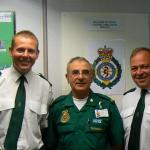 Peter with Officers from the South Central Trust.