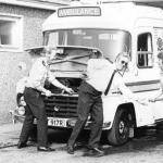 Alton staff. From the left. Dick Priddle, Kevin Charman, George Snelling and Marian Hiscock.