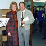 Wally and Cindy Negus at his retirement party.