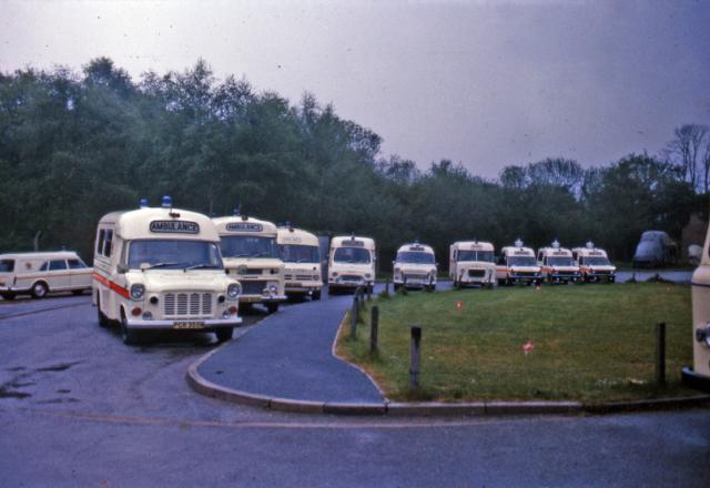 A rare line up of 1960's and 1970's vehicles at Claylands.