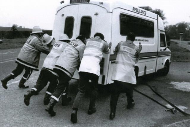 Ray Harrison & Ambulance.