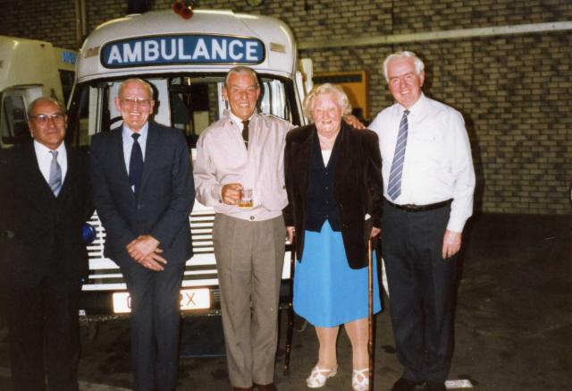 Reg Nutbeam, Ken Yaldren, Mrs Elton & Jock Reed.