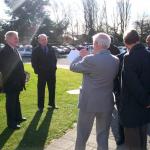 Mourners at Charlie's Funeral.