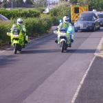 The Hearse Arrives at Portchester Crematorium.