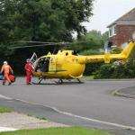 Air Ambulance landed.