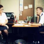 Penny Newstead and Andy Courtney sorting out the car service.