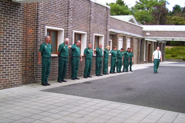 Forming the Guard of Honour.