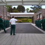 Organising the Guard of Honour.