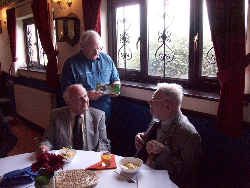 Roy gets Tickets for the Watercress Line from the RAP members