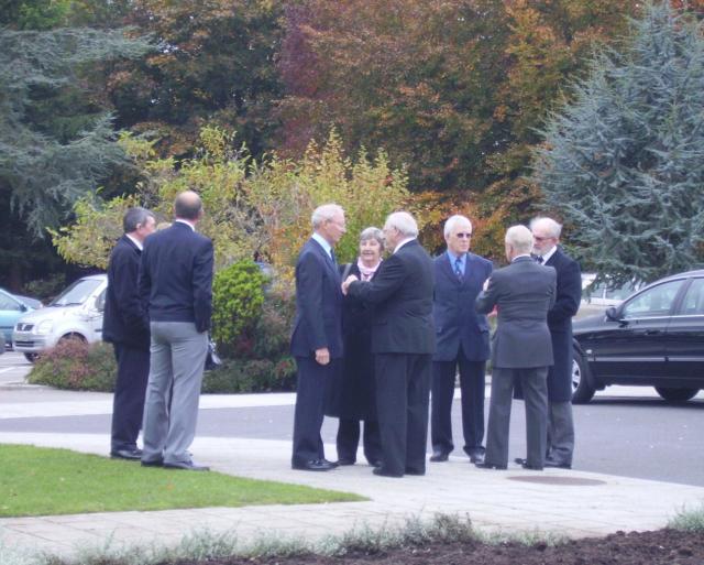 Mourners recalling their time with Sandy.