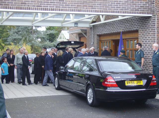 Mourners paying Respects.