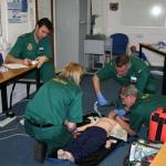 Stuart Warner, in training session, in following three pictures.