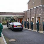 The Coffin Enters the Chapel.