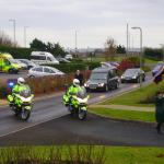 Chrissie Rumbold Leads the Procession.