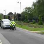 Arrival with Paramedic Motorcycle Escort.