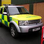 Land Rover fitted with Engine Snorkel Breather.