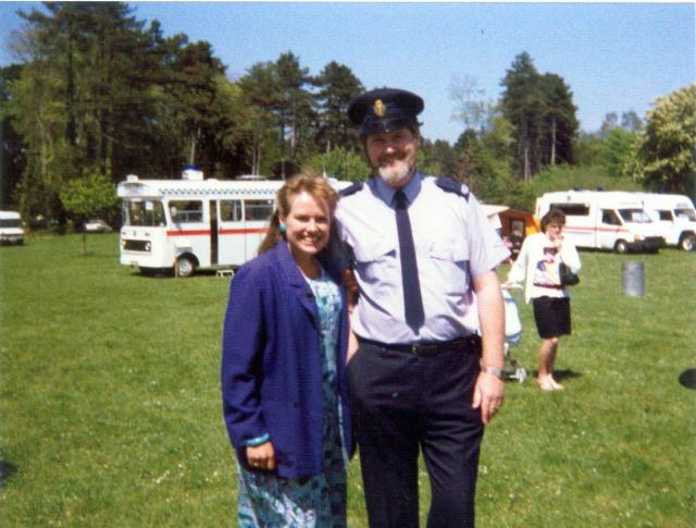 Mike 'Lofty' Robertson with Sue Saville.