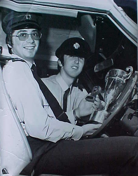 Paul Corrazzo and Ron Lilly in the Range Rover.