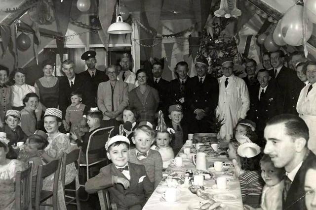 Lymington Ambulance Station Christmas Party Mid 1950's.