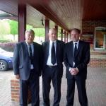 Terry Forgham with Irene's sons Brian & Paul.