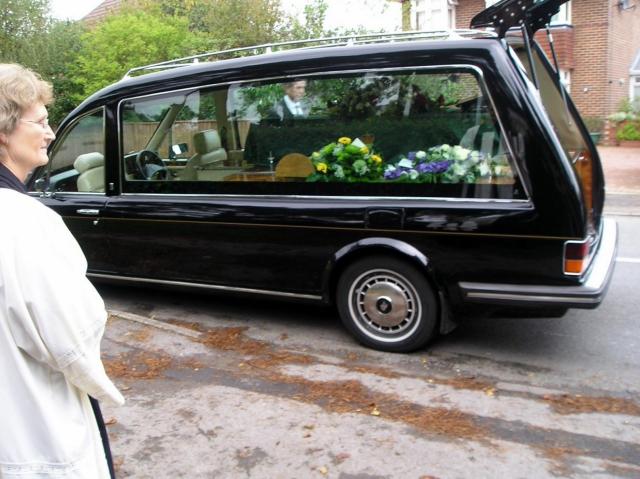 The Hearse Arrives.