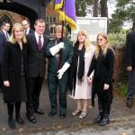 Family Members and the Ambulance Service Banner.