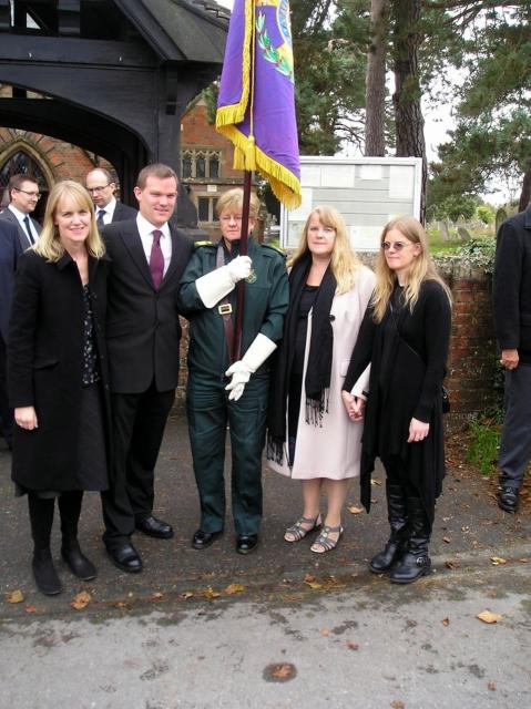 Family Members and the Ambulance Service Banner.