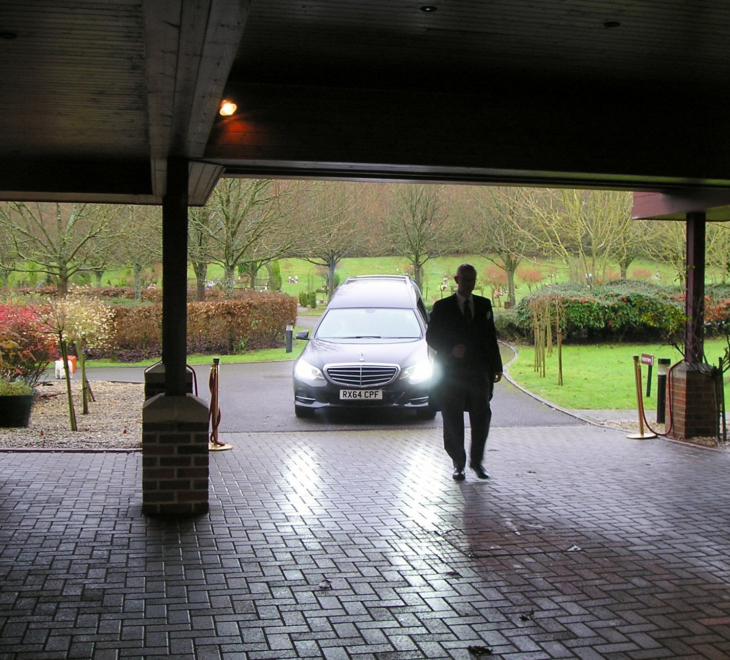 The Hearse Arrives.