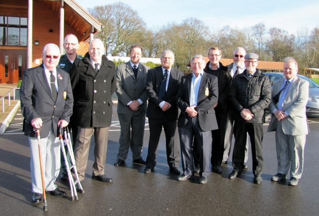 Ambulance Service Colleagues Gather Before the Service.