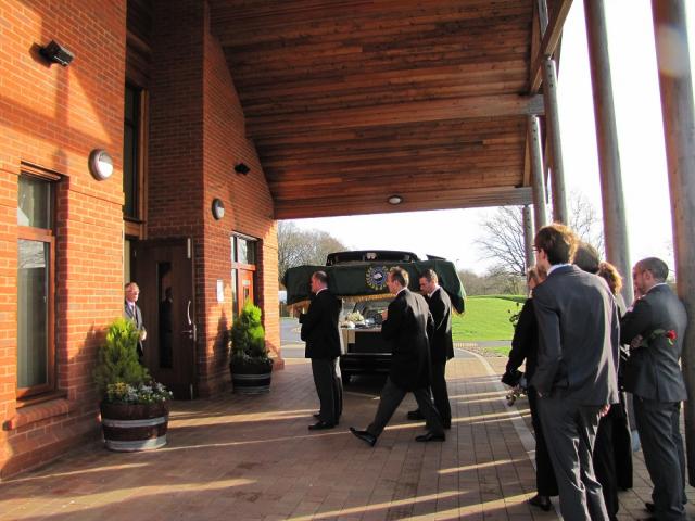 Entering the Chapel.