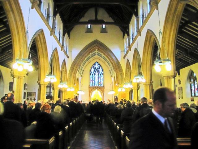 Inside St Mary's Church, Alverstoke.