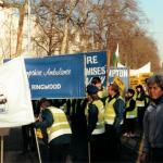 Ambulance March, London.