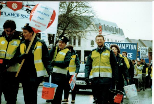 Ambulance March, London.