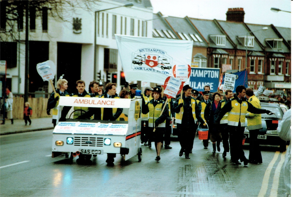 Ambulance March, London.